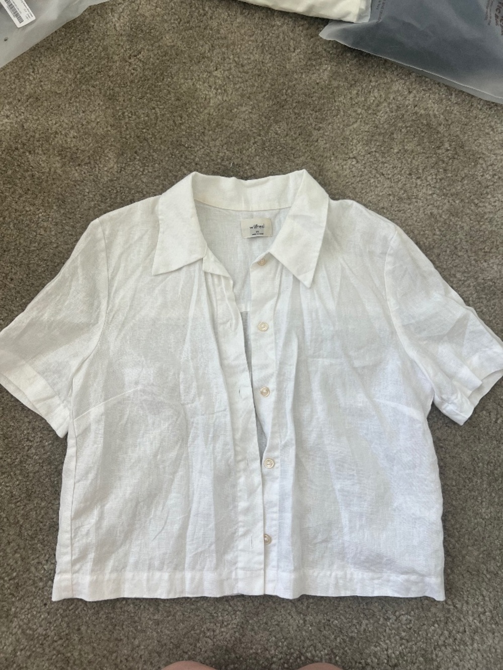 Wilfred Linen Button Down Shirt